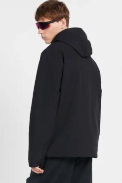 SOFT SHELL ADVANCED PANEL HOODED JACKET - Parka | Noir