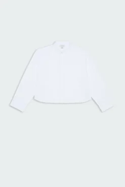 SOLID BOXY CROPPED S - Chemise | Blanc