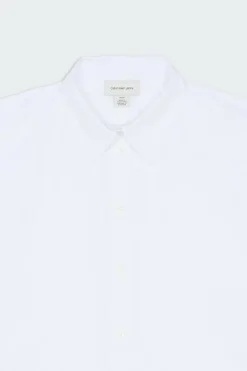 SOLID BOXY CROPPED S - Chemise | Blanc