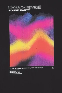 SOUNDWAVES T-SHIRT - T-shirt | Noir