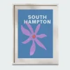 SOUTH HAMPTON VACAY A4 WALL PRINT - Affiche | Multicolore