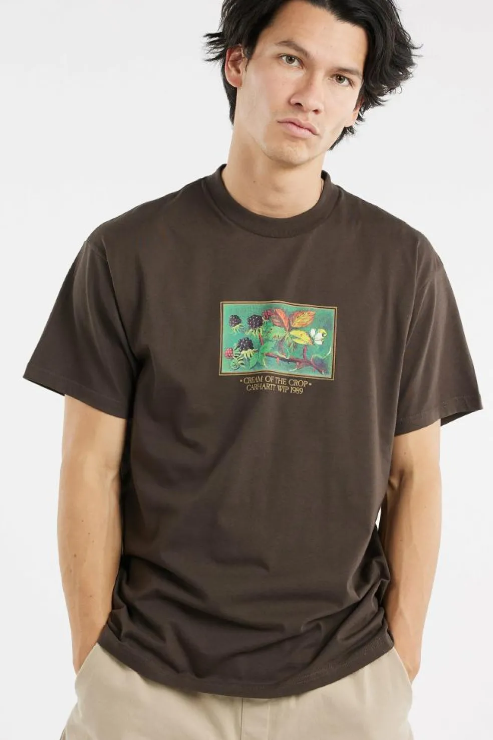 S/S Cream Of The Crop T-Shirt - T-shirt | Marron