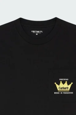 S/S Crown Pocket T-Shirt - T-shirt | Noir