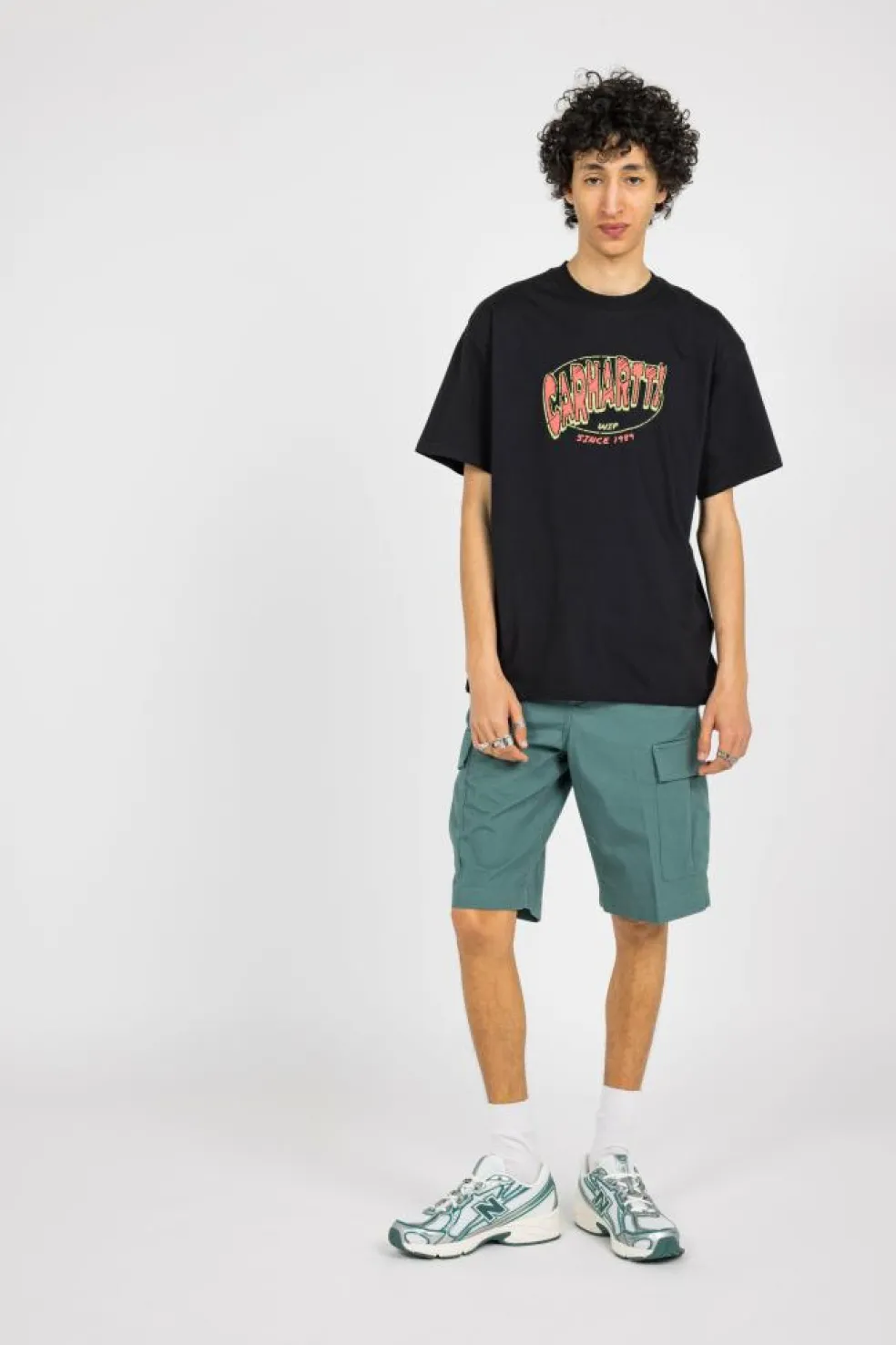 S/S Hot Script T-Shirt - T-shirt | Noir