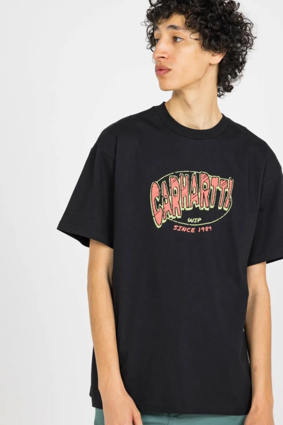 S/S Hot Script T-Shirt - T-shirt | Noir