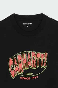 S/S Hot Script T-Shirt - T-shirt | Noir