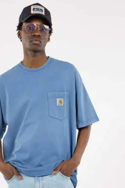 S/S Hudson Pocket T-Shirt - T-shirt | Bleu