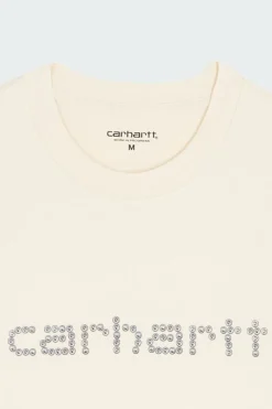 S/S Rivet Script T-Shirt - T-shirt | Beige