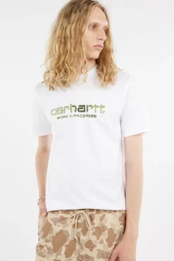 S/S Solar Chrome Script T-Shirt - T-shirt | Blanc