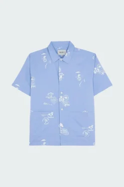 S/S Stamp Shirt - Chemise | Bleu