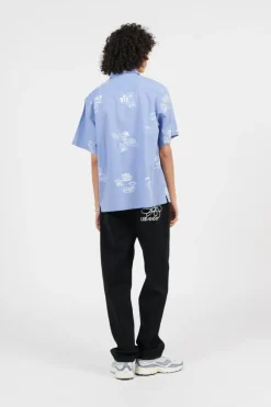S/S Stamp Shirt - Chemise | Bleu