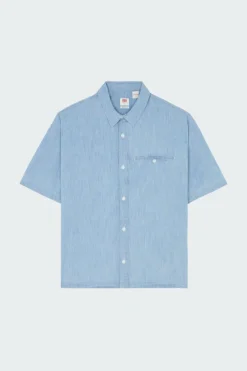 SS ZANDT CROPPED SHIRT - Chemise | Bleu