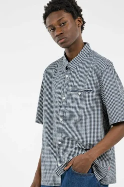 SS ZANDT CROPPED SHIRT - Chemise | Bleu