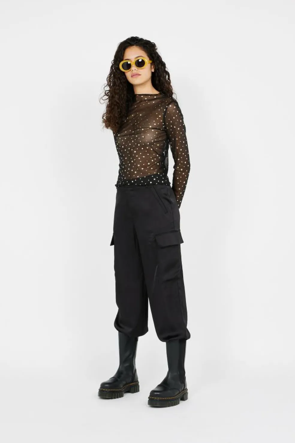 STAR FOIL - Top | Noir