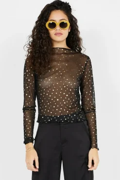 STAR FOIL - Top | Noir