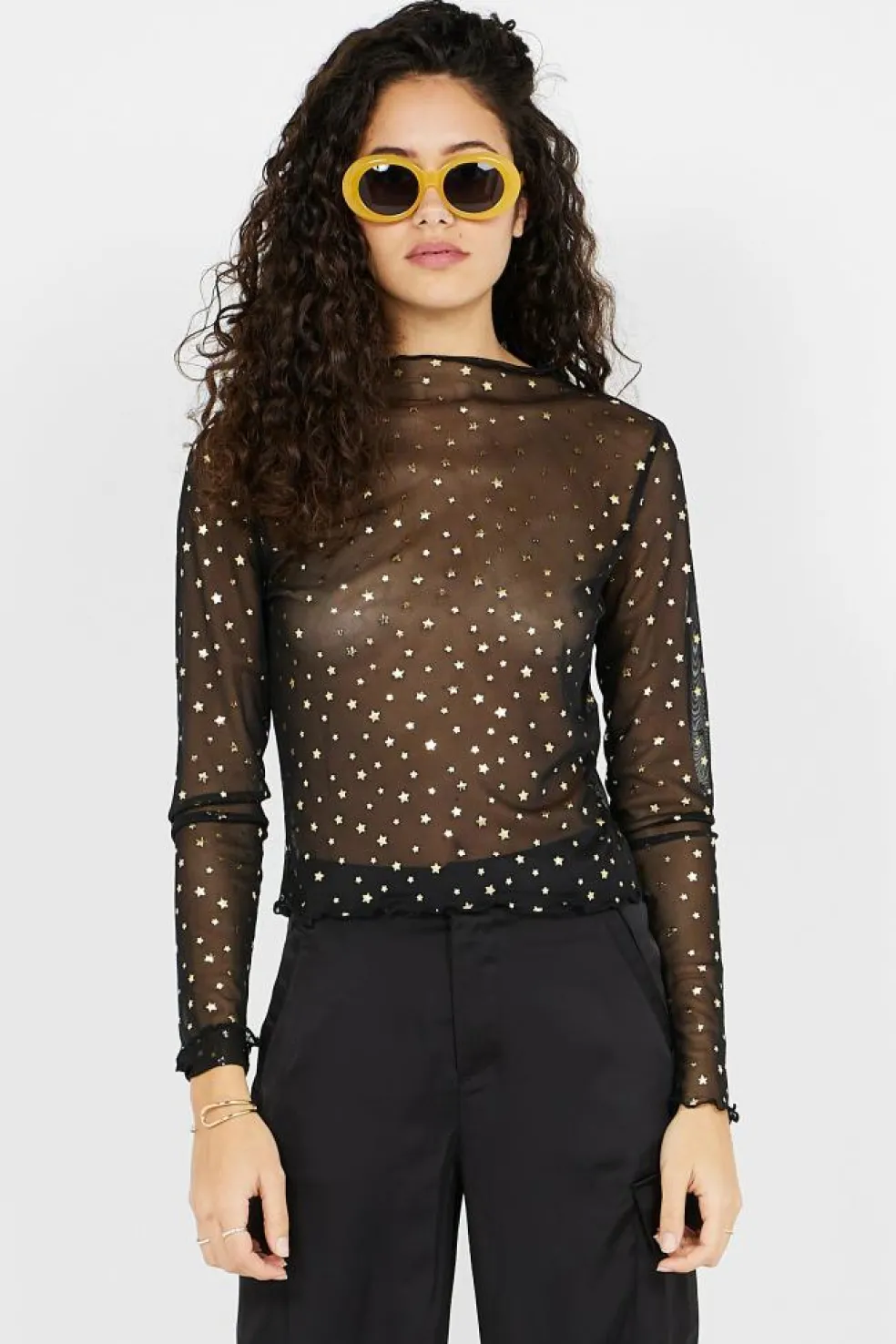 STAR FOIL - Top | Noir