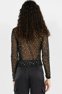 STAR FOIL - Top | Noir