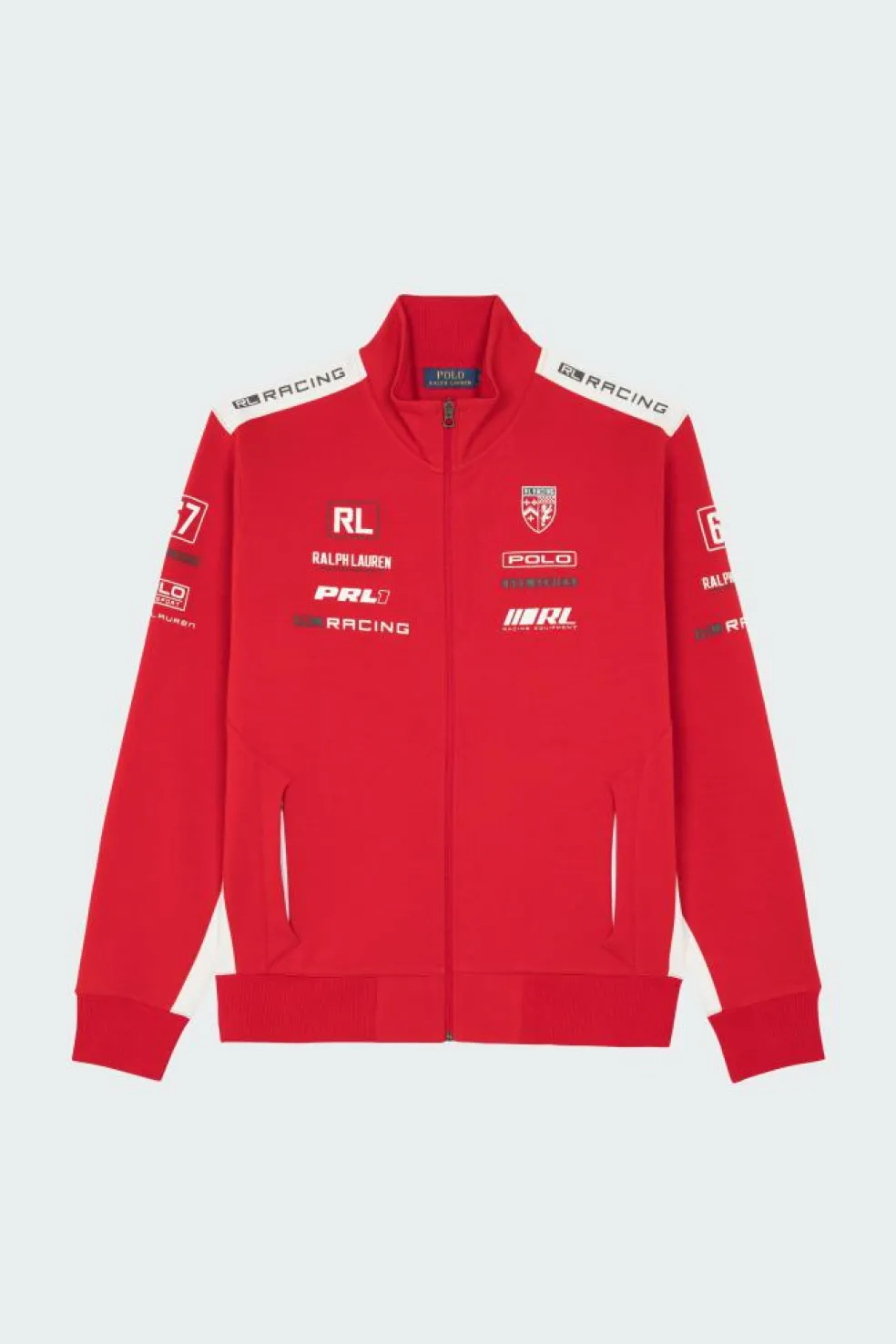 Stretch Double-Knit Graphic Track Jacket - Veste | Rouge