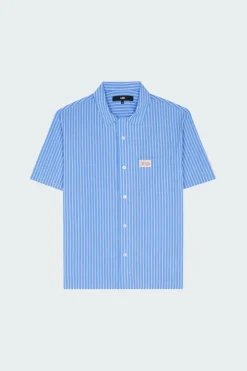 STRIPE RESORT SHORT SLV SHIRT - Chemise | Bleu
