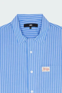 STRIPE RESORT SHORT SLV SHIRT - Chemise | Bleu