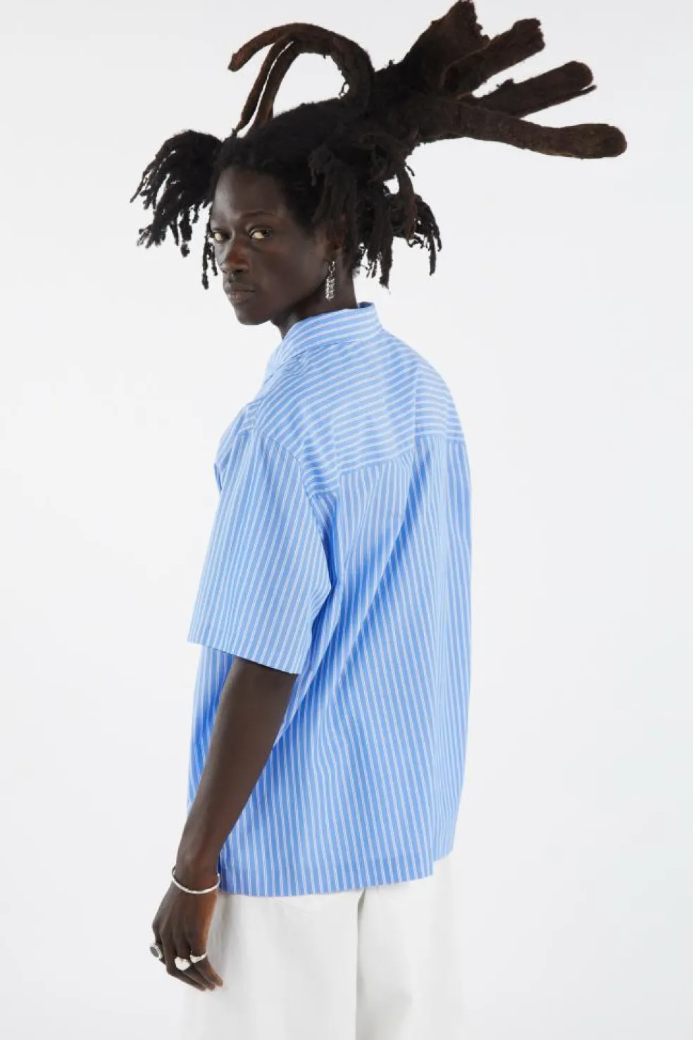 STRIPE RESORT SHORT SLV SHIRT - Chemise | Bleu
