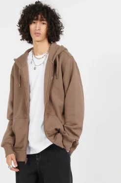 SUMMERDALE ZI - Hoodie zippé | Marron