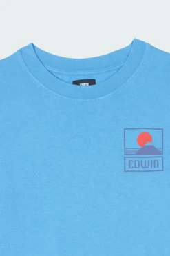 Sunset On Mt Fuji TS - T-shirt | Bleu