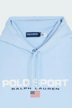 Sweat à capuche Polo Sport en molleton - Hoodie | Bleu