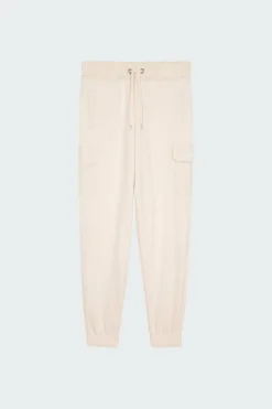 Sweat Nylon Cargo - Jogging | Blanc