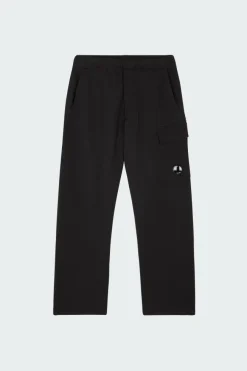 SWEATPANTS CARGO PANT IN DIAGONAL RAISED FLEECE - Jogging | Noir