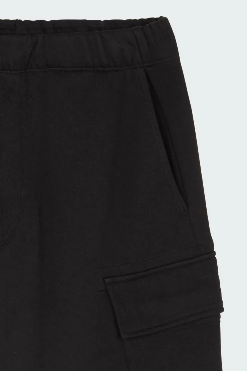 SWEATPANTS CARGO PANT IN DIAGONAL RAISED FLEECE - Jogging | Noir
