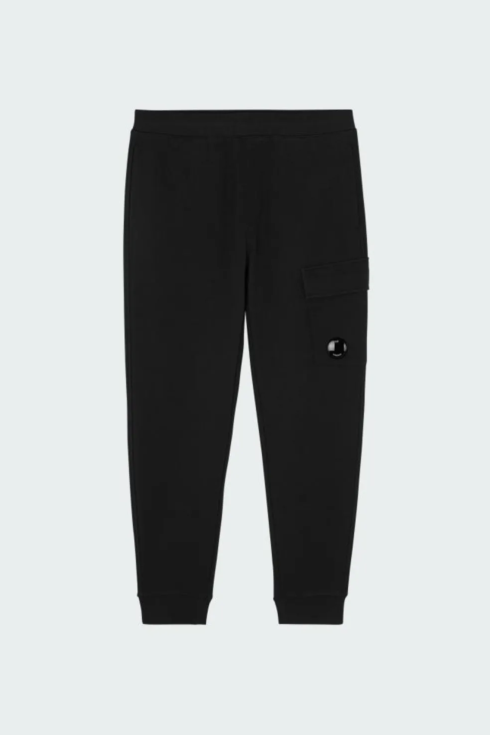 SWEATPANTS CARGO PANT IN DIAGONAL RAISED FLEECE - Jogging | Noir