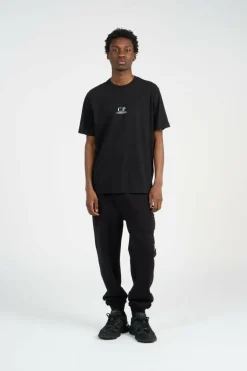SWEATPANTS CARGO PANT IN DIAGONAL RAISED FLEECE - Jogging | Noir