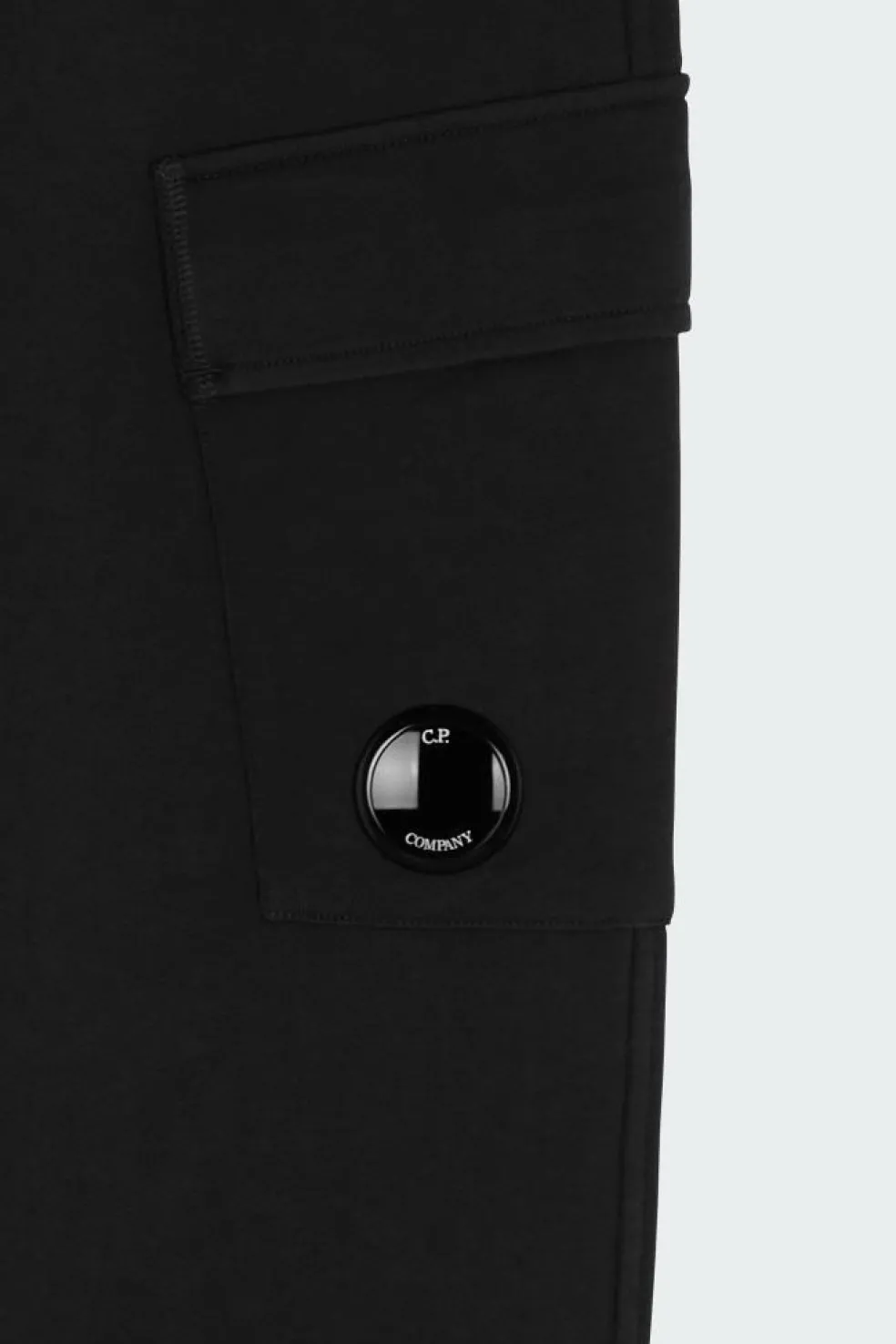 SWEATPANTS CARGO PANT IN DIAGONAL RAISED FLEECE - Jogging | Noir