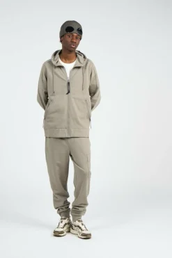 SWEATPANTS CARGO PANT IN DIAGONAL RAISED FLEECE - Pantalon de survêtement | Kaki