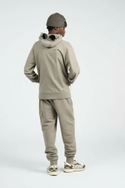 SWEATPANTS CARGO PANT IN DIAGONAL RAISED FLEECE - Pantalon de survêtement | Kaki