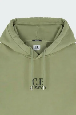 SWEATSHIRTS SWEAT HOODED IN BRUSHED EMERIZED DIAGONAL FLEECE - Hoodie | Vert