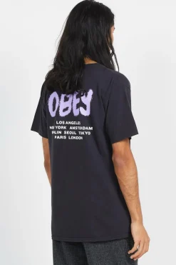 TEES 163813671E OBEY CITY SPRA, NOIR, - T-shirt | Noir
