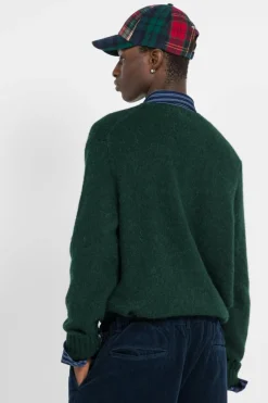 Textured Crewneck Sweater - Pull | Vert