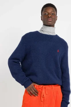 Textured Crewneck Sweater - Pull | Bleu
