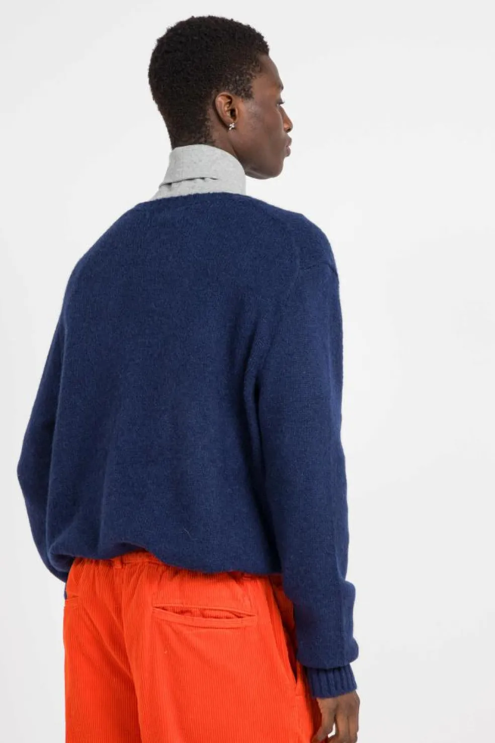 Textured Crewneck Sweater - Pull | Bleu