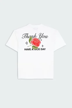 THANK YOU NICE DAY - T-shirt | Blanc