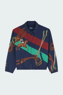The Big Bayport Equestrian-Print Jacket - Blouson | Bleu