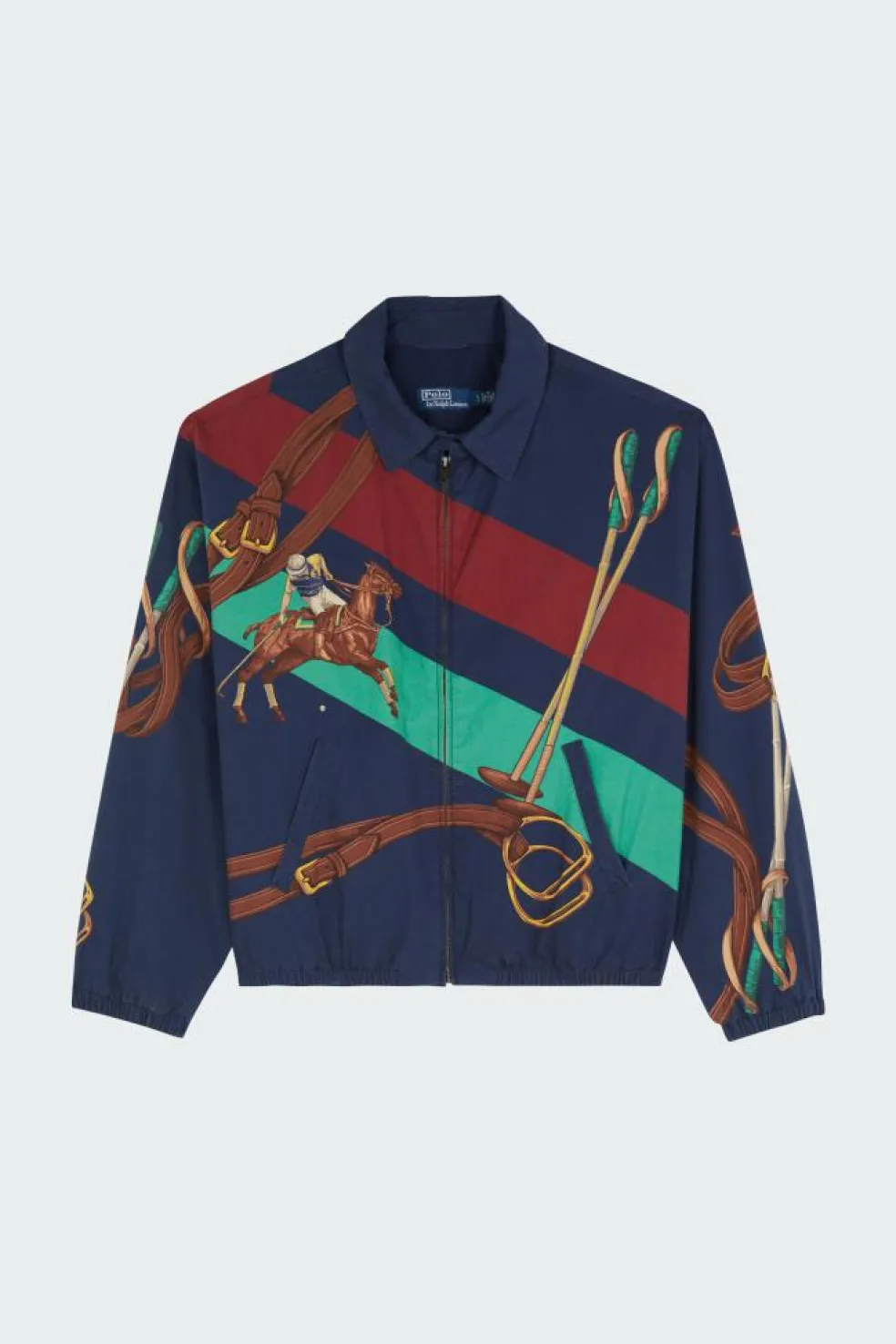 The Big Bayport Equestrian-Print Jacket - Blouson | Bleu