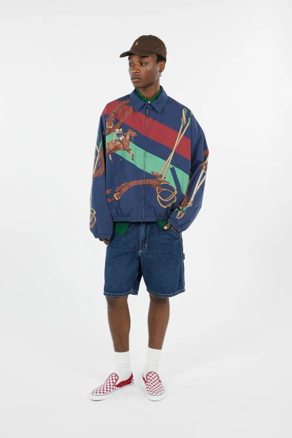 The Big Bayport Equestrian-Print Jacket - Blouson | Bleu