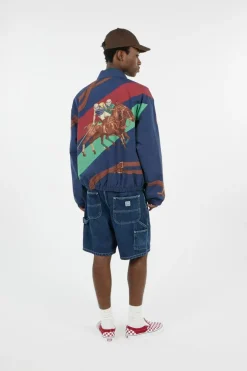 The Big Bayport Equestrian-Print Jacket - Blouson | Bleu