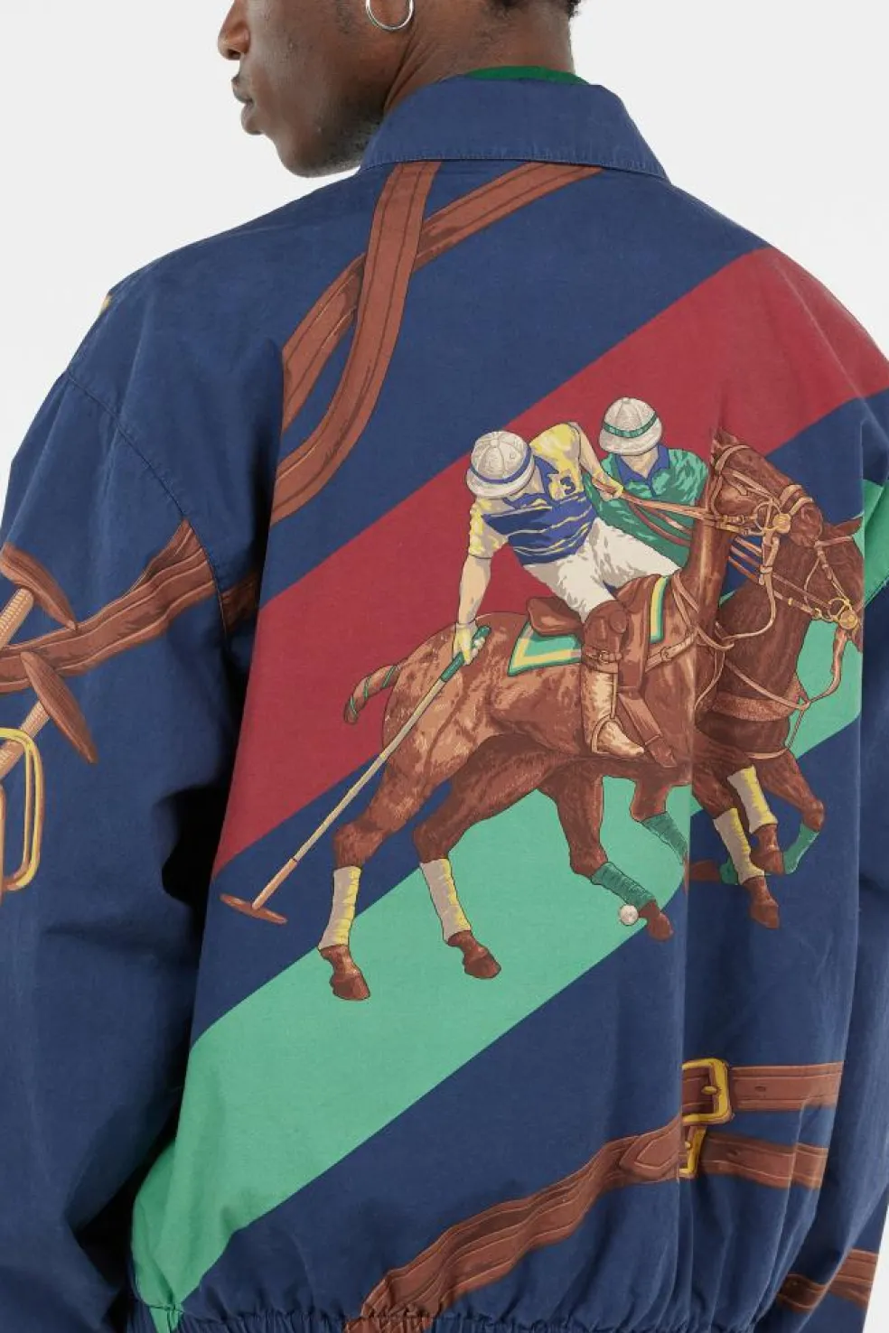 The Big Bayport Equestrian-Print Jacket - Blouson | Bleu