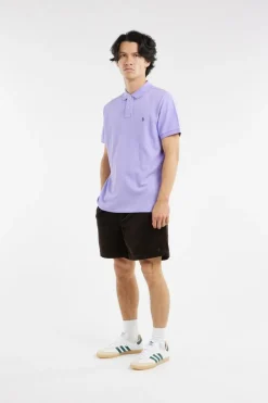 The Iconic Mesh Polo Shirt - Polo | Violet