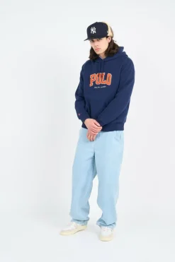 The RL Fleece Logo Hoodie - Hoodie | Bleu