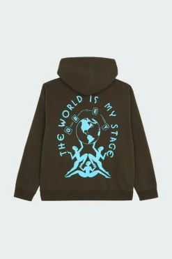 THE WORLD IS MY STAGE - Hoodie zippé | Vert